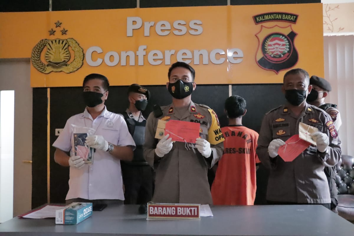 Polres Singkawang Tangkap Pengedar Sabu