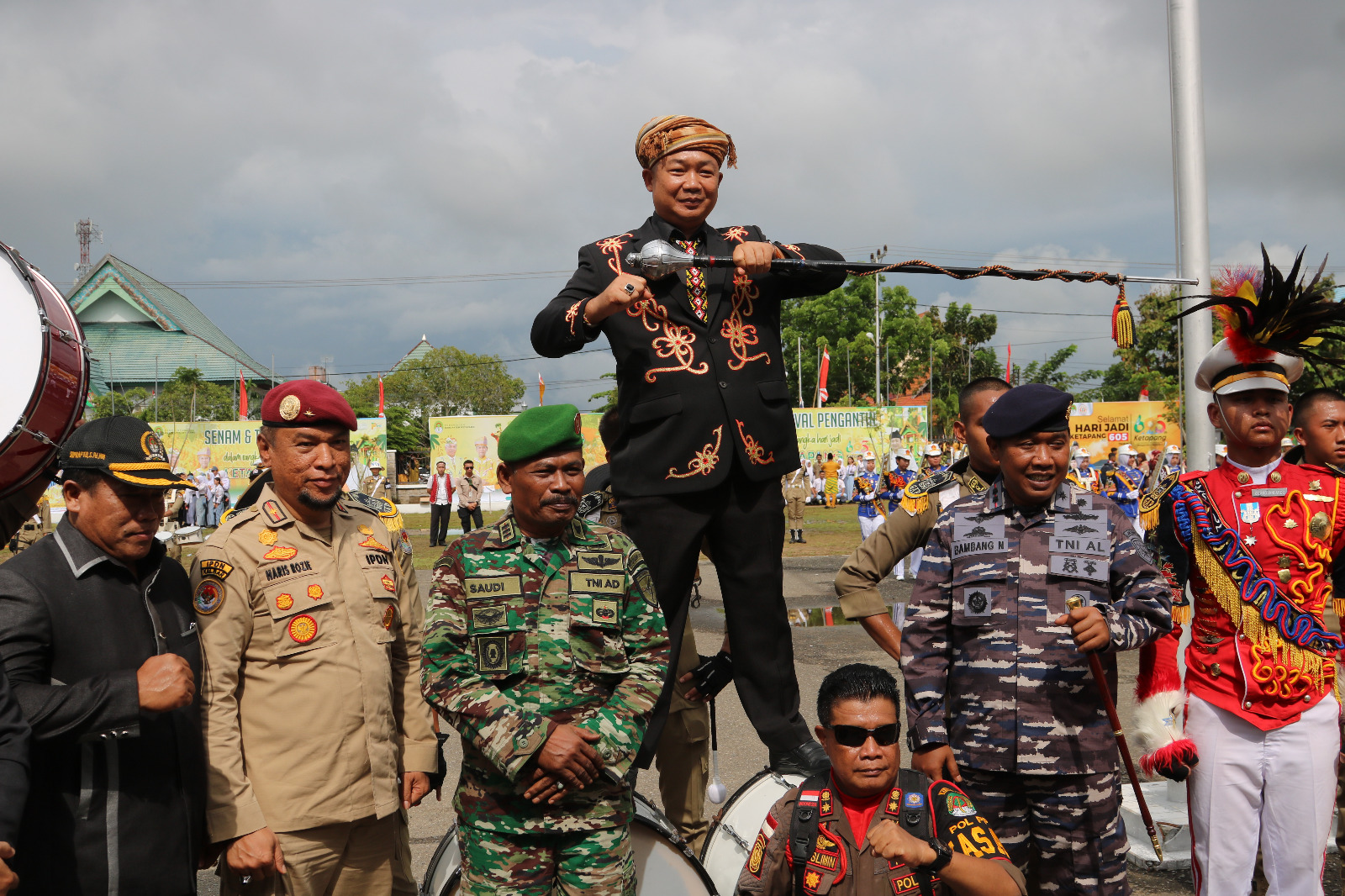 Sekda Pimpin Upacara Hari Jadi ke 605 Ketapang