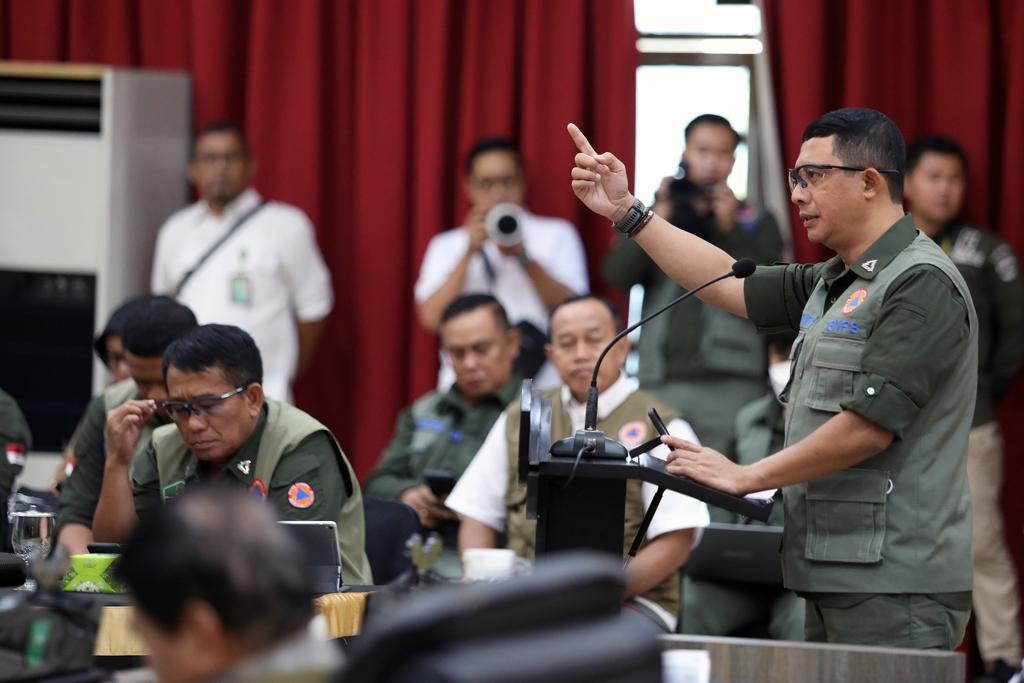 Kepala BNPB Pimpin Langsung Rapat Pengendalian Karhutla di Riau