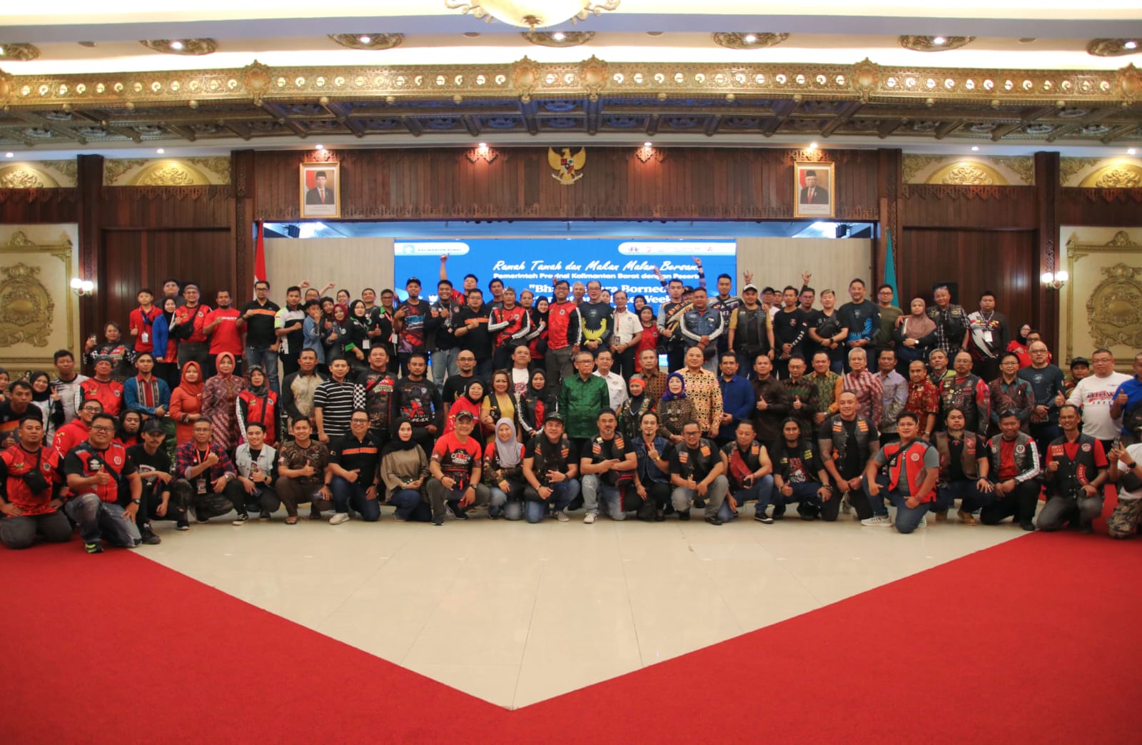 Semarak BBIBW 2023, Ratusan Pemotor Mancanegara Berwisata di Kalbar