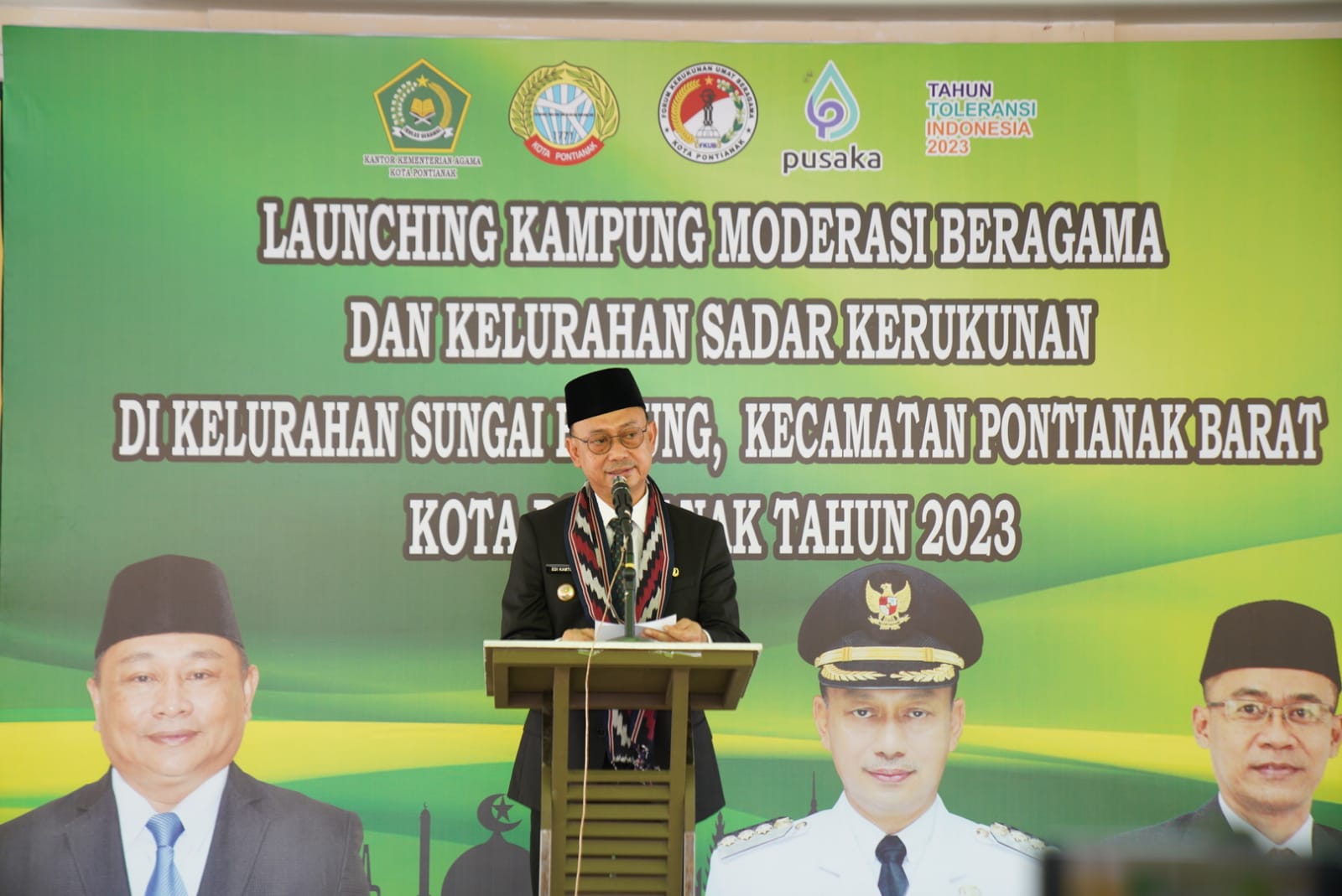 Walikota Pontianak Launching Kampung Moderasi Beragama