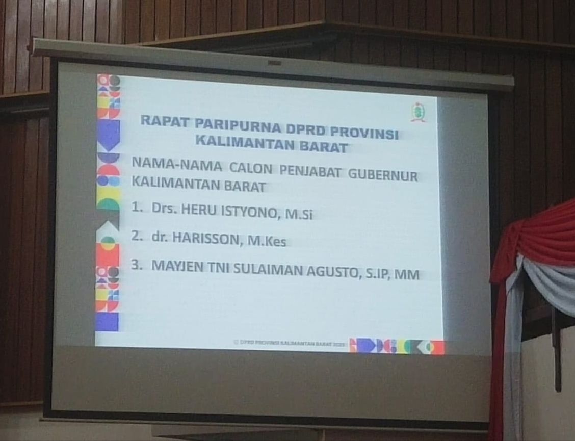 Heru-Harisson-Sulaiman Diusulkan DPRD Kalbar untuk Jadi Pj Gubernur
