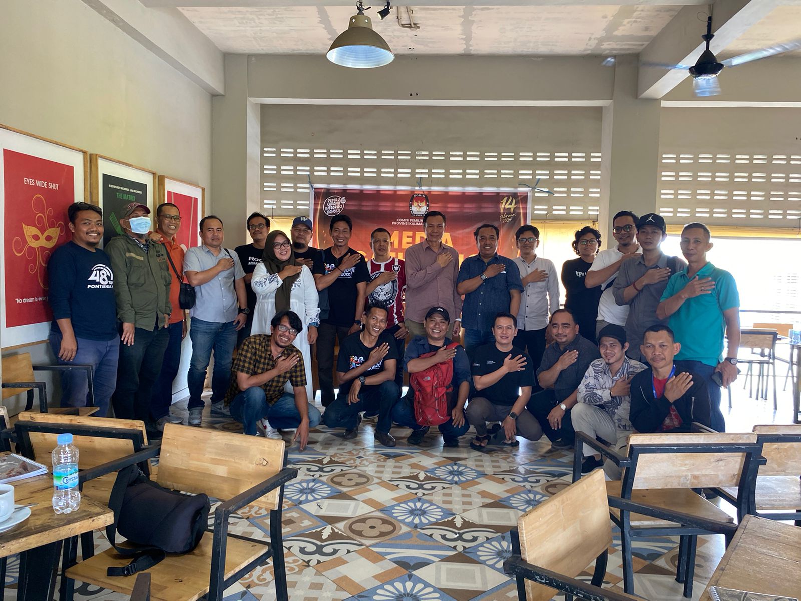 KPU Kalbar Temu Jurnalis, Sinergitas Menuju Pemilu 2024