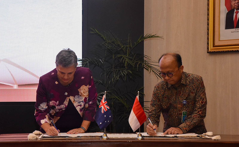MoU Program Percontohan Pertukaran Pengembangan Keahlian Indonesia-Australia