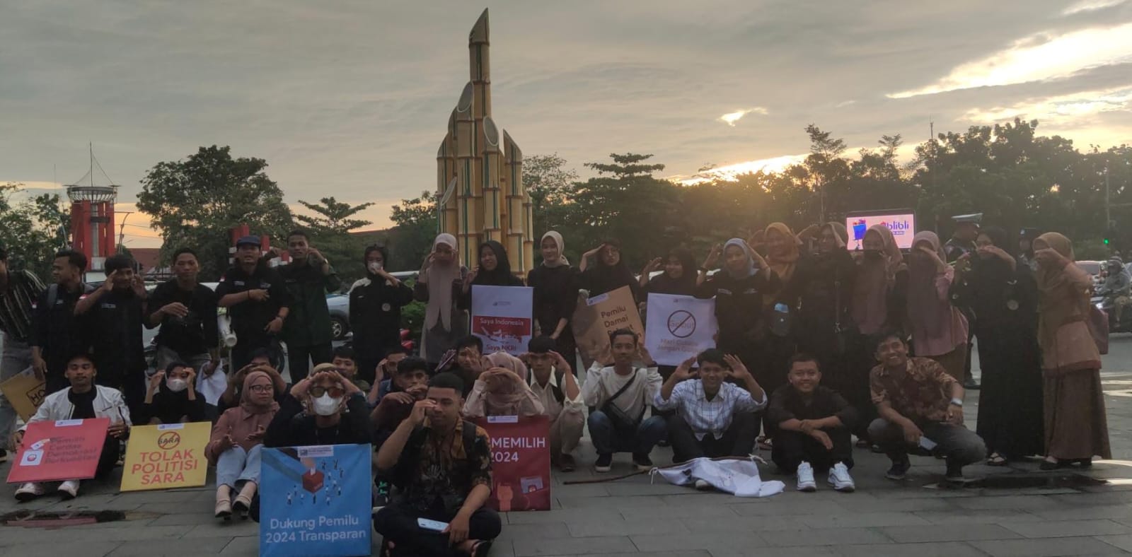 Aksi Damai Dorong Pelaksanaan Pemilu 2024 Berintegritas