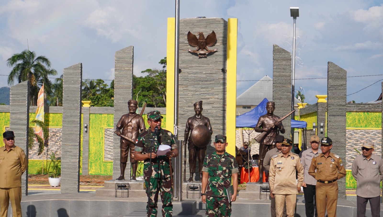 Resmikan Monumen Juang Tumbang Titi, Pangdam Gelorakan Semangat Nasionalisme