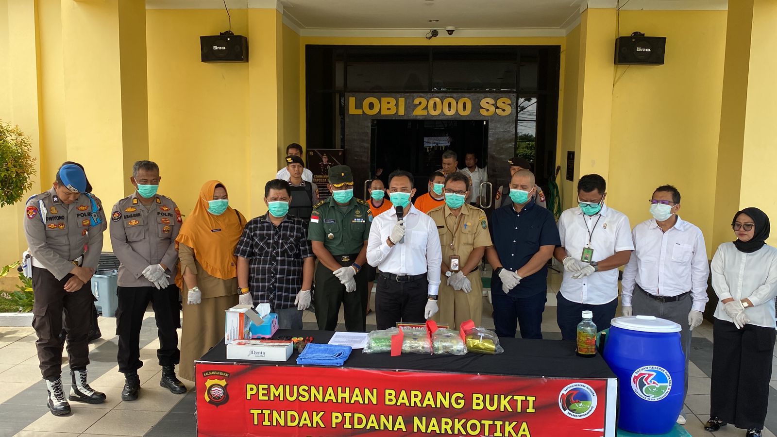 Sabu seberat 3,969 Kg Dimusnahkan Polres Singkawang