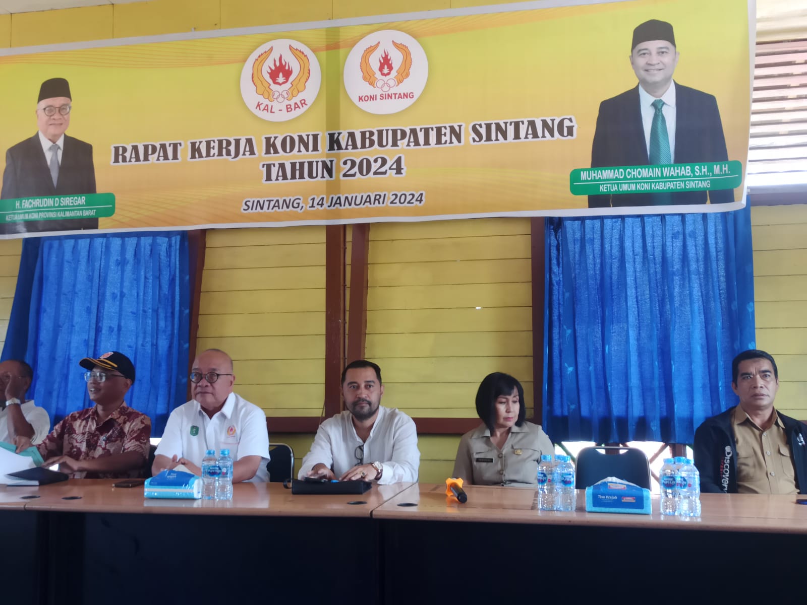 Ketum KONI Kalbar, H Fachrudin D Siregar Buka Raker KONI Sintang