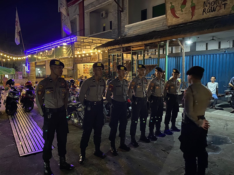 Satgas OMB Kapuas Polda Laksanakan Pemgamanan Nobar Debat Cawapres