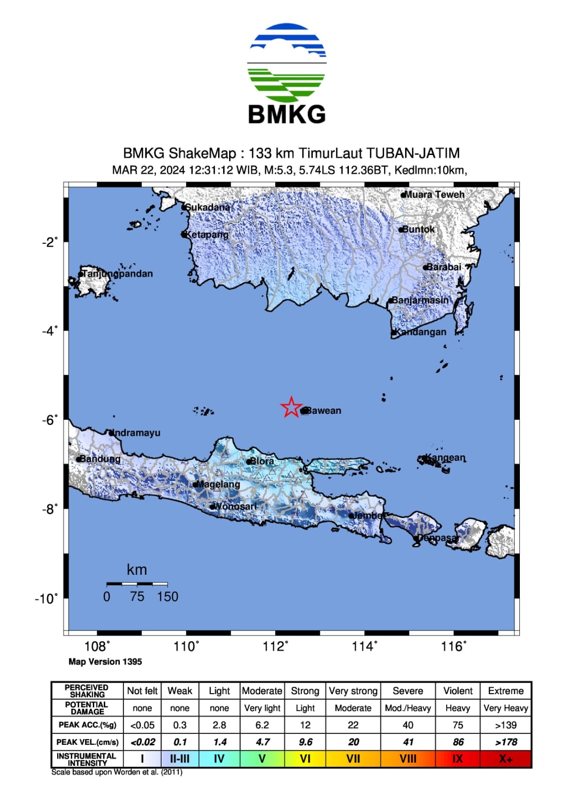 Gempa Tuban Terasa Hingga Ketapang Kalbar