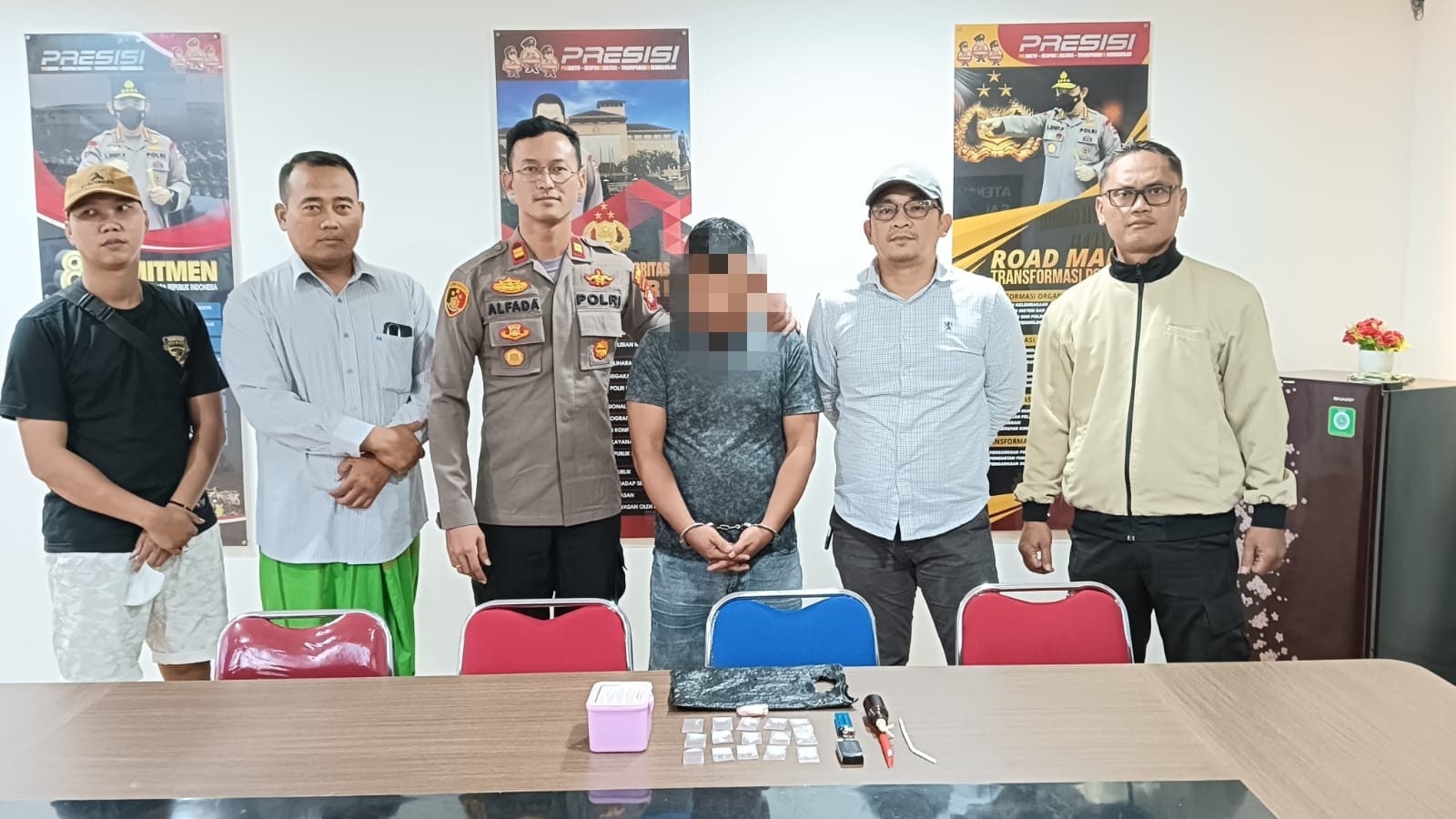 Polsek Sandai Amankan Pria Pengedar Sabu di Dusun Kediuk