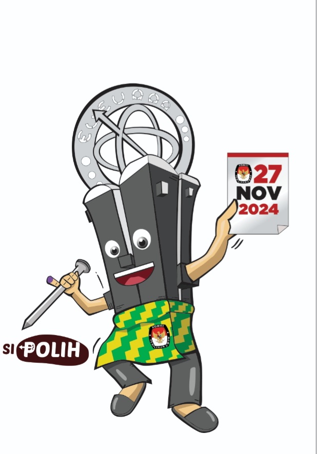 Tugu Khatulistiwa Berkain Corak Insang,Maskot Pilwako Pontianak