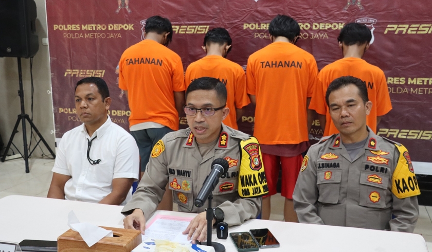 Empat Pelaku Pembacokan Remaja di Depok Dibekuk Polisi