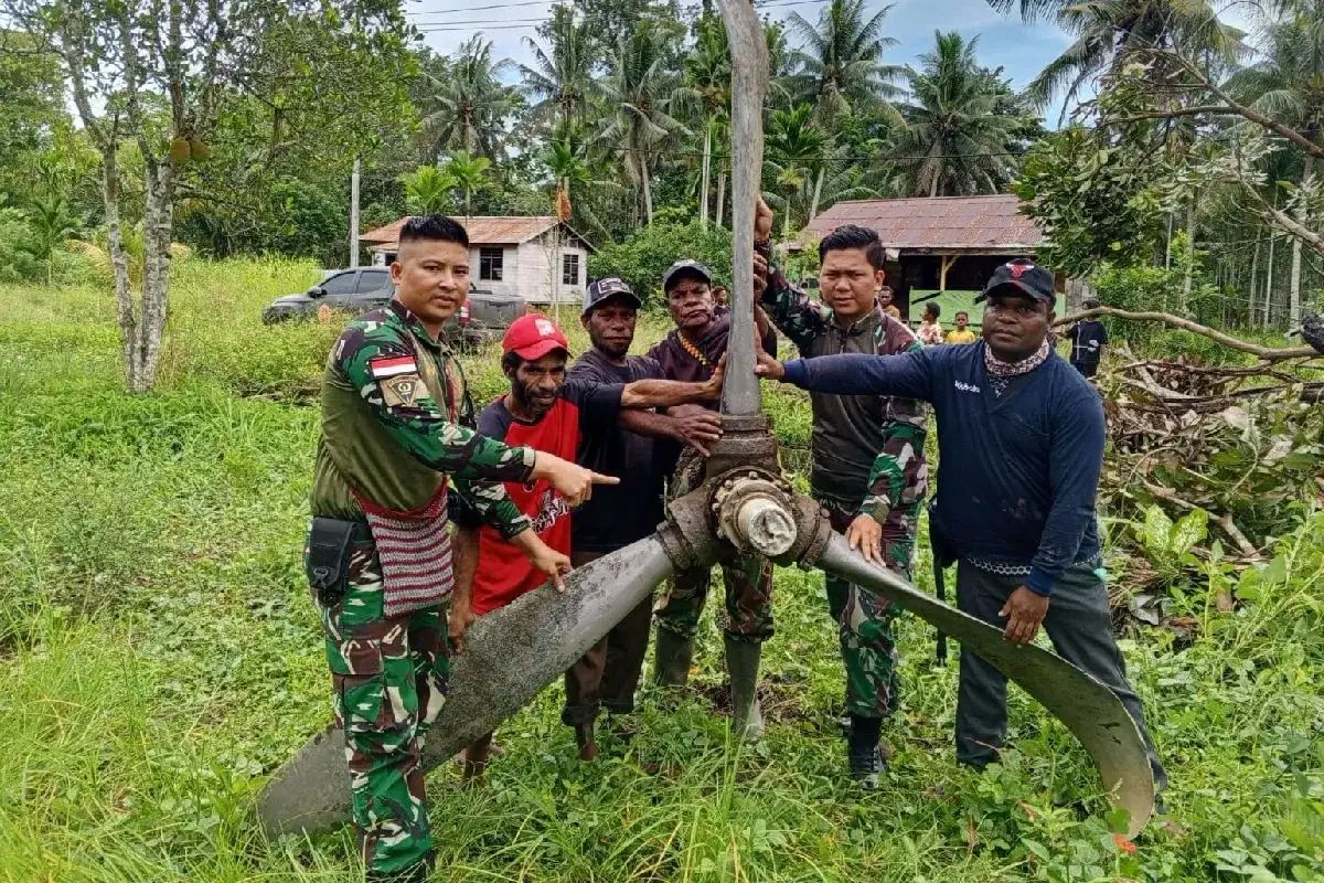Warga Papua Temukan Bangkai Pesawat Peninggalan Perang Dunia II