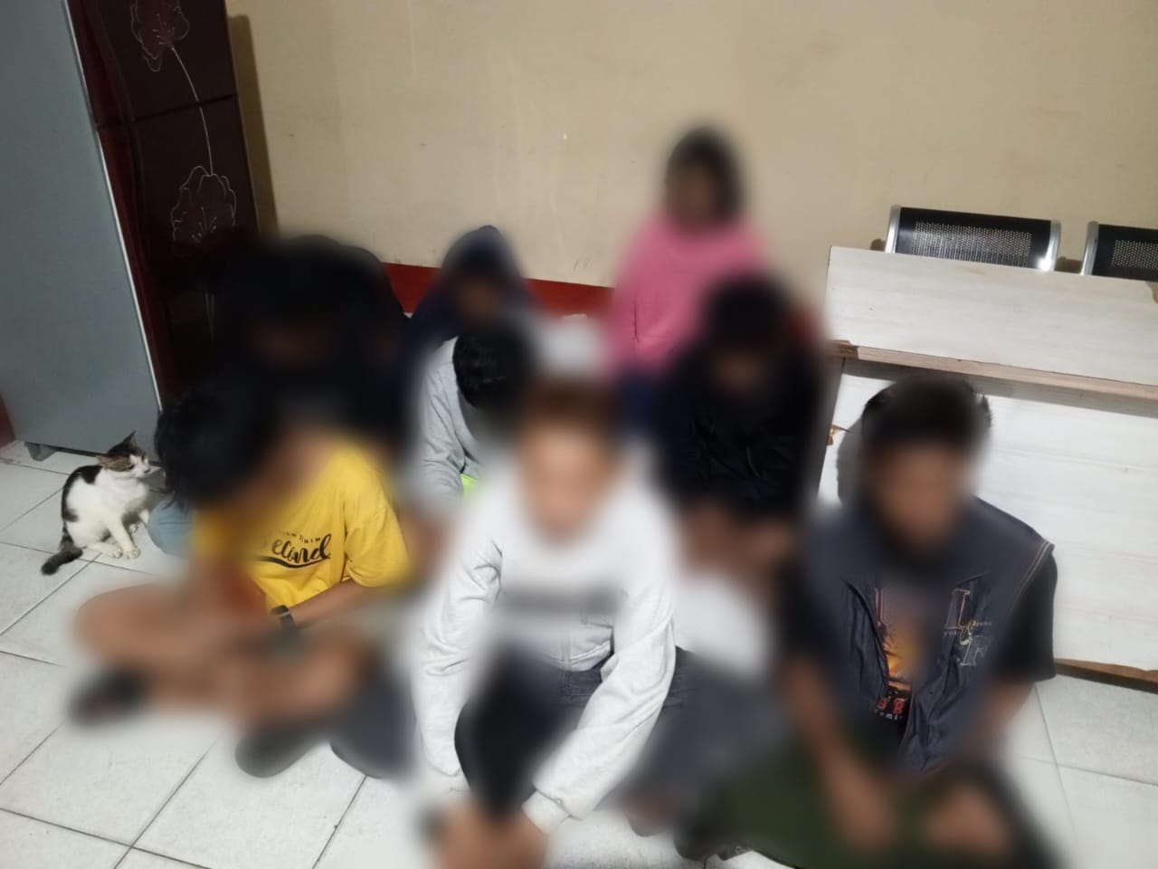 Resahkan Warga, Sekelompok Bocil  Diangkut Patroli Polsek Pontianak Selatan