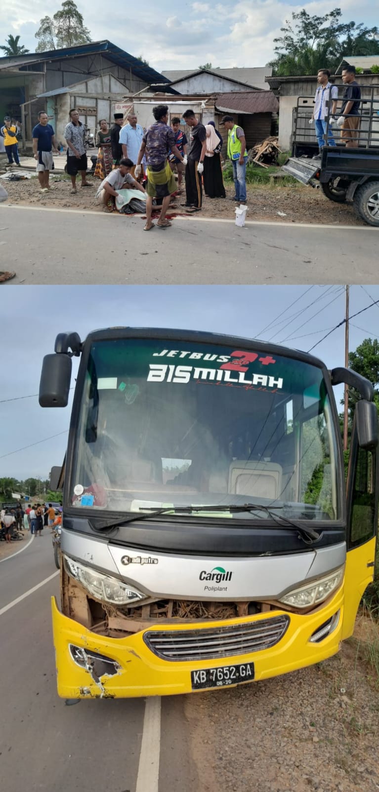 Nyawa Pengendara Motor Melayang akibat "Adu Banteng" Lawan Bus Sekolah