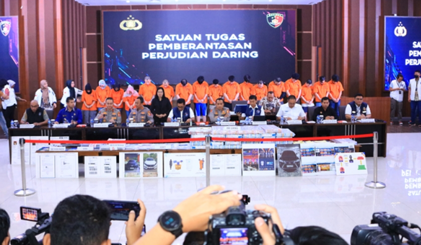 Ungkap Sindikat Tiga Situs Judi Online, Polisi : Perputaran Uang Capai Rp1 Triliun