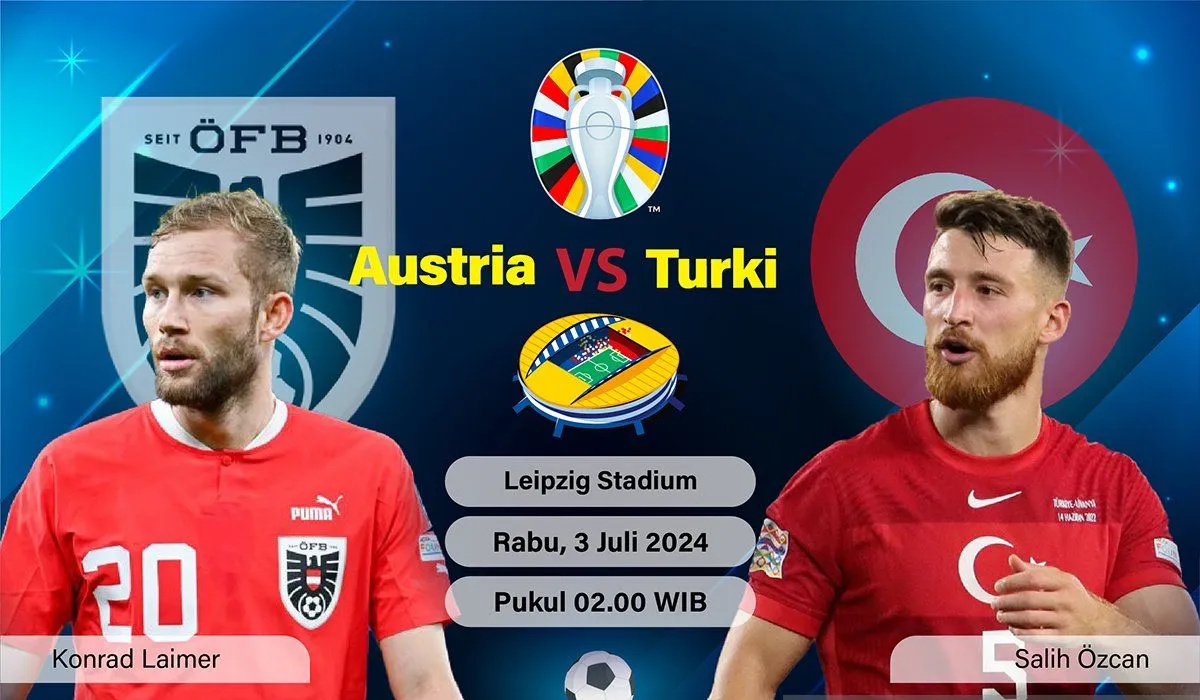 Laga 16 Besar Euro 2024 Austria vs Turki : Pertandingan Syarat Gengsi Tim Rasa Jerman