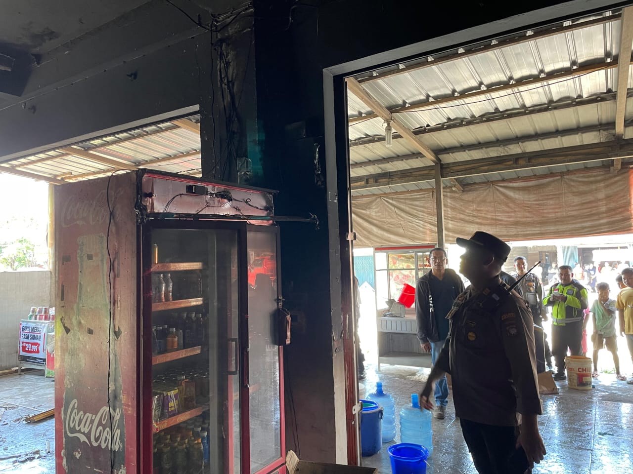 Polisi Jelaskan Kronologi Kebakaran Dua Ruko di Desa Gonis Tekam
