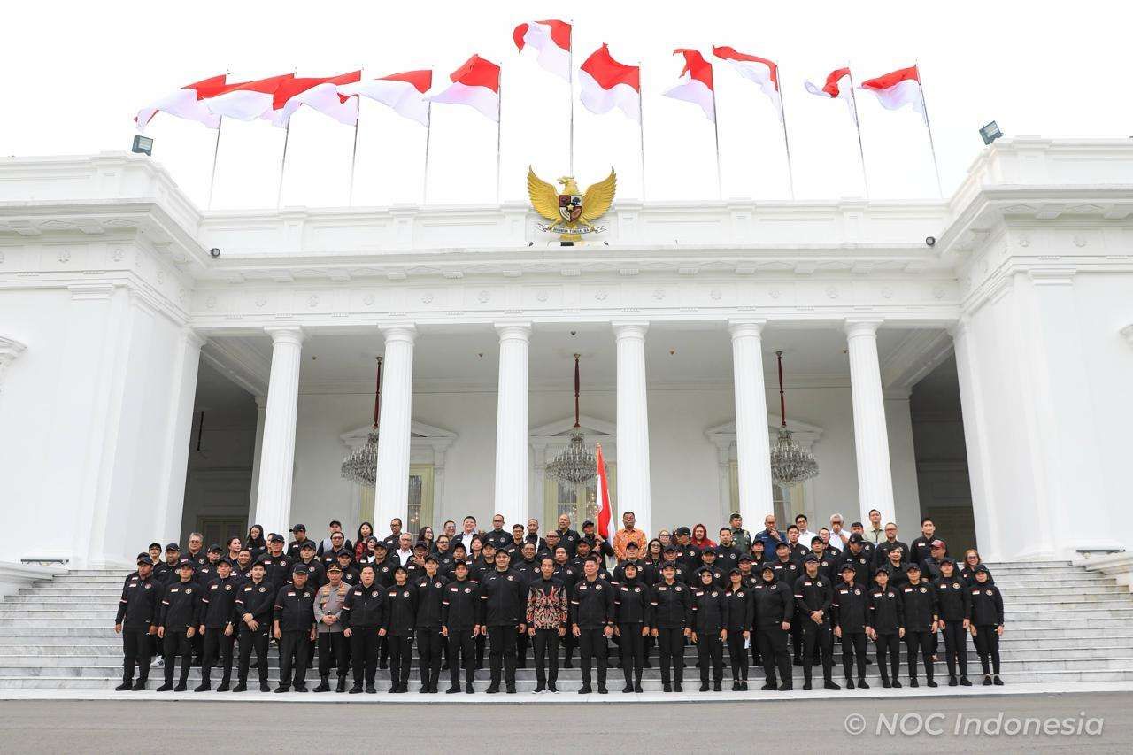 Jokowi Melepas Tim Indonesia untuk Olimpiade Paris 2024