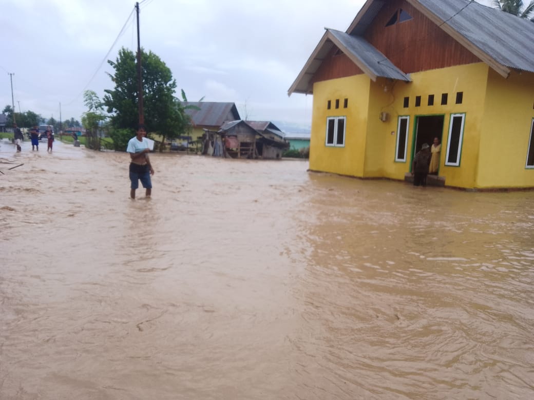 Sungai Pohu Meluap Tujuh Desa Terendam Banjir di Kabupaten Gorontalo