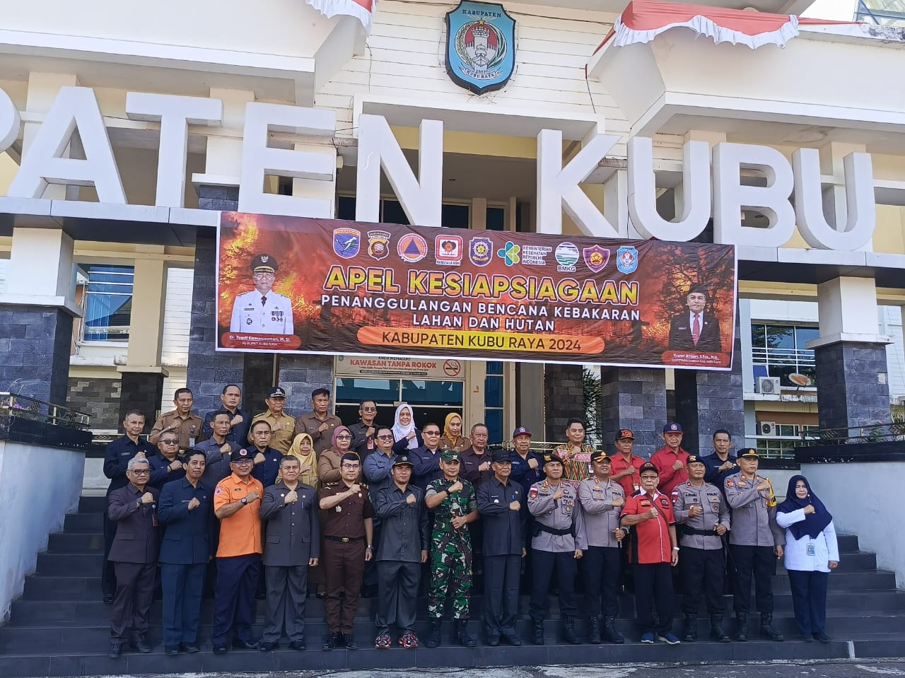 Sy.Kamaruzaman Pimpin Apel Kesiapsiagaan Karhutla, Koordinasi Banyak Pihak Amankan Titik Kebakaran