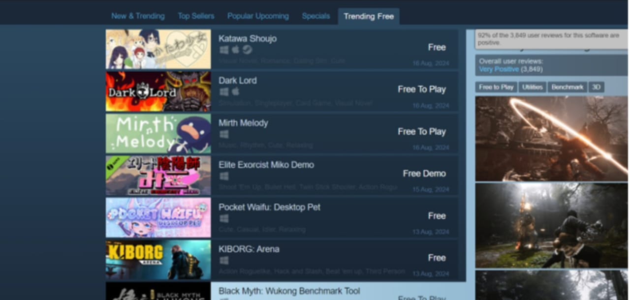 Kabar Canggih Buat Gamers! Valve Hadirkan Tab Trending Free untuk Dapat Game Tranding dan Gratis Lebih Mudah