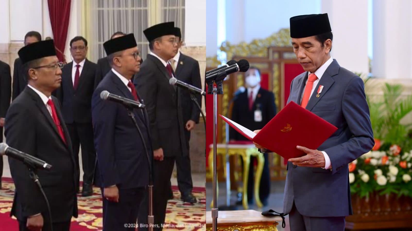 Reshuffle Kabinet, Jokowi Lantik Menteri, Wamen dan Kepala Badan Baru, Ini Nama-namanya