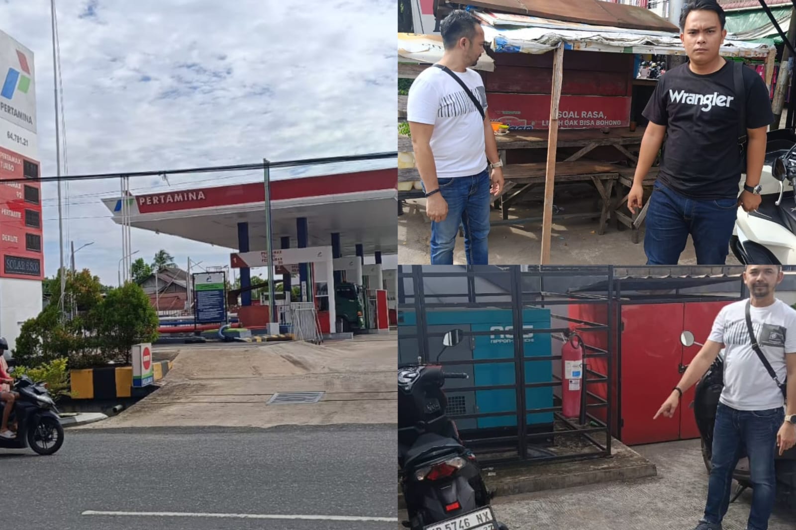 Pengawas SPBU Jalan Dr Wahidin Main Keroyok Gara-gara Dipotret