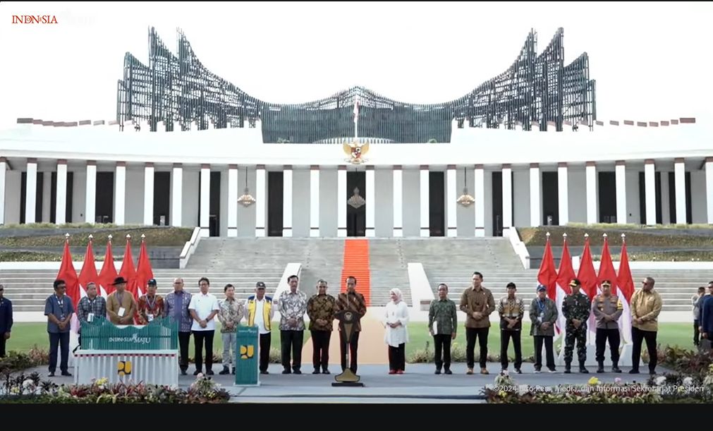 Jokowi Resmikan Istana Negara IKN