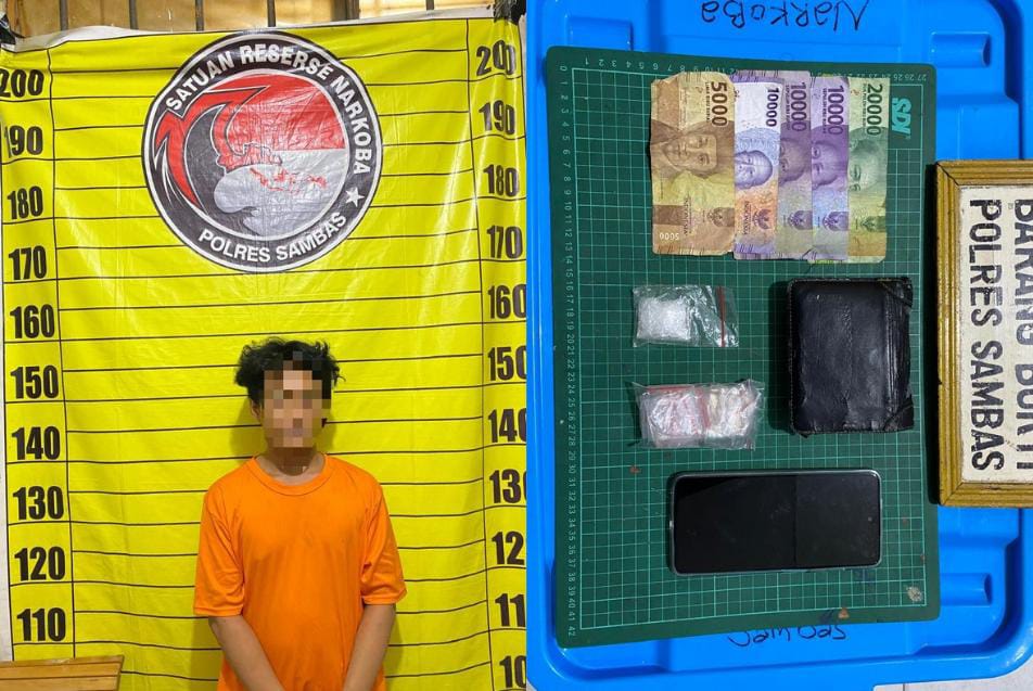 Niat Tangkap Pelaku Pencurian, Polres Sambas Dapat Pelaku Penyalahgunaan Narkoba