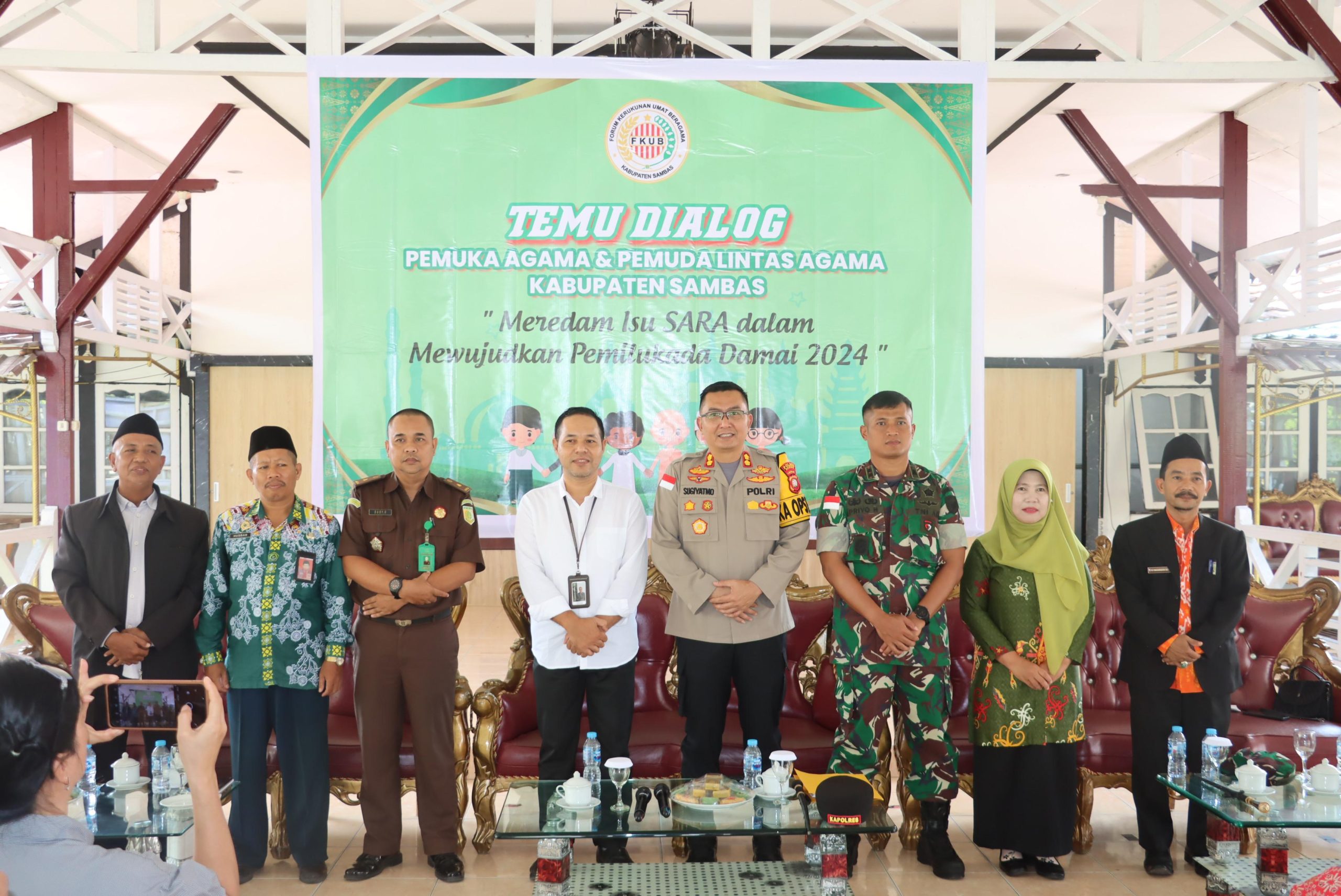 Kapolres Sambas Ingatkan Masyarakat Untuk Terus Jaga Kerukunan Antar Umat Beragama