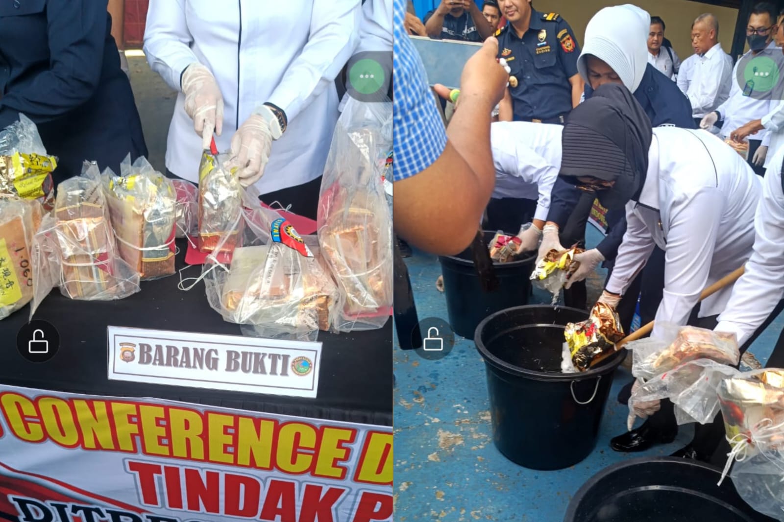 Polda Kalbar Musnahkan 35 Kg Sabu