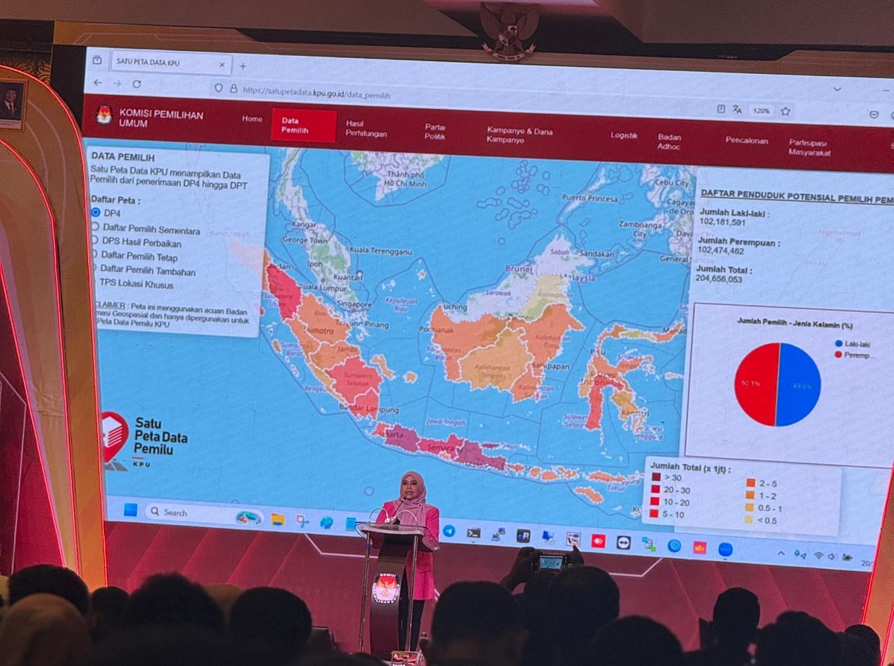 KPU Sajikan Data Pemilu 2024 Lewat Buku dan Portal Satu Peta Data Pemilih