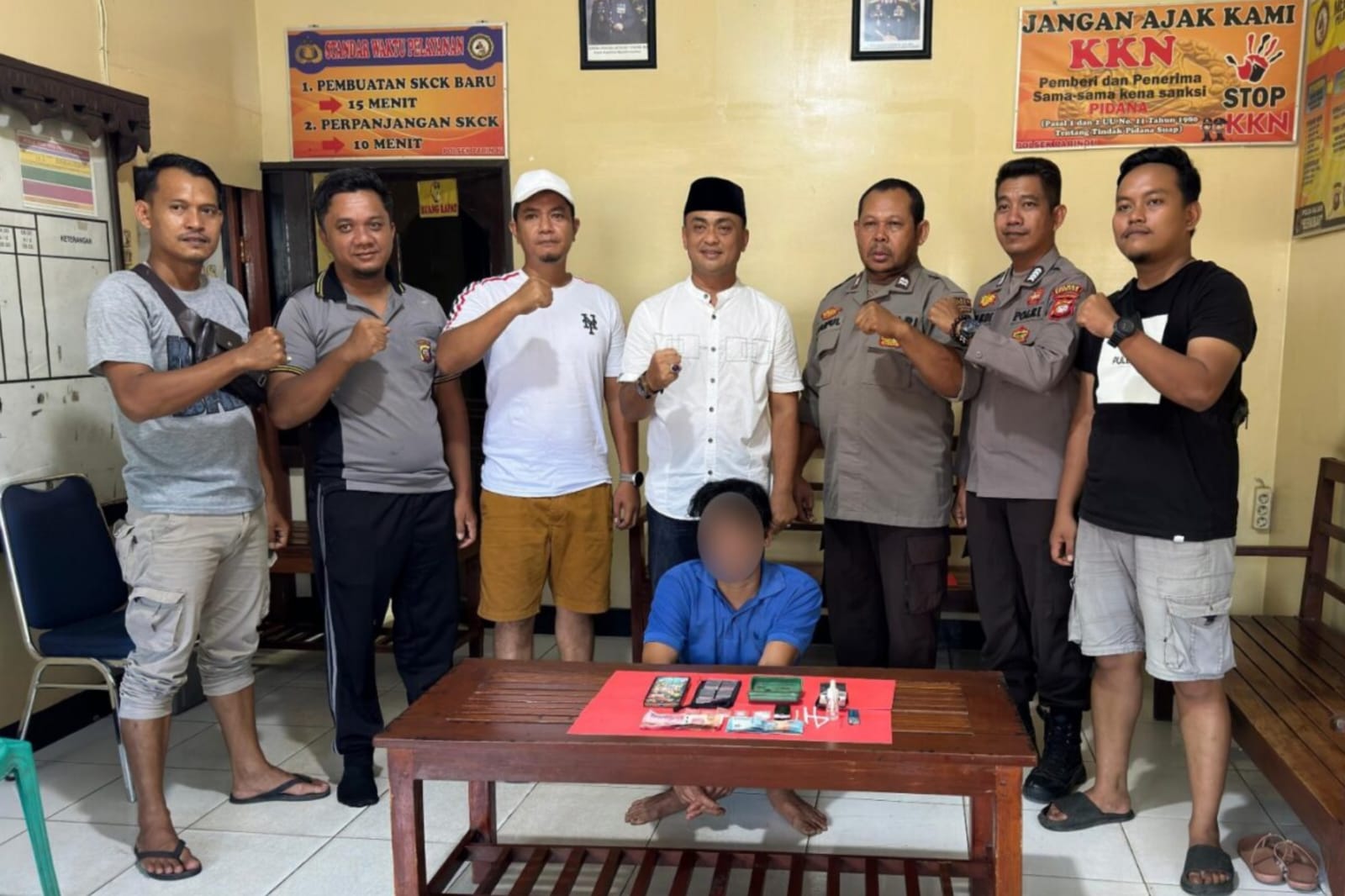 Polsek Parindu Tangkap Bandar Sabu di Dusun Tantang, Amankan Barang Bukti Narkotika