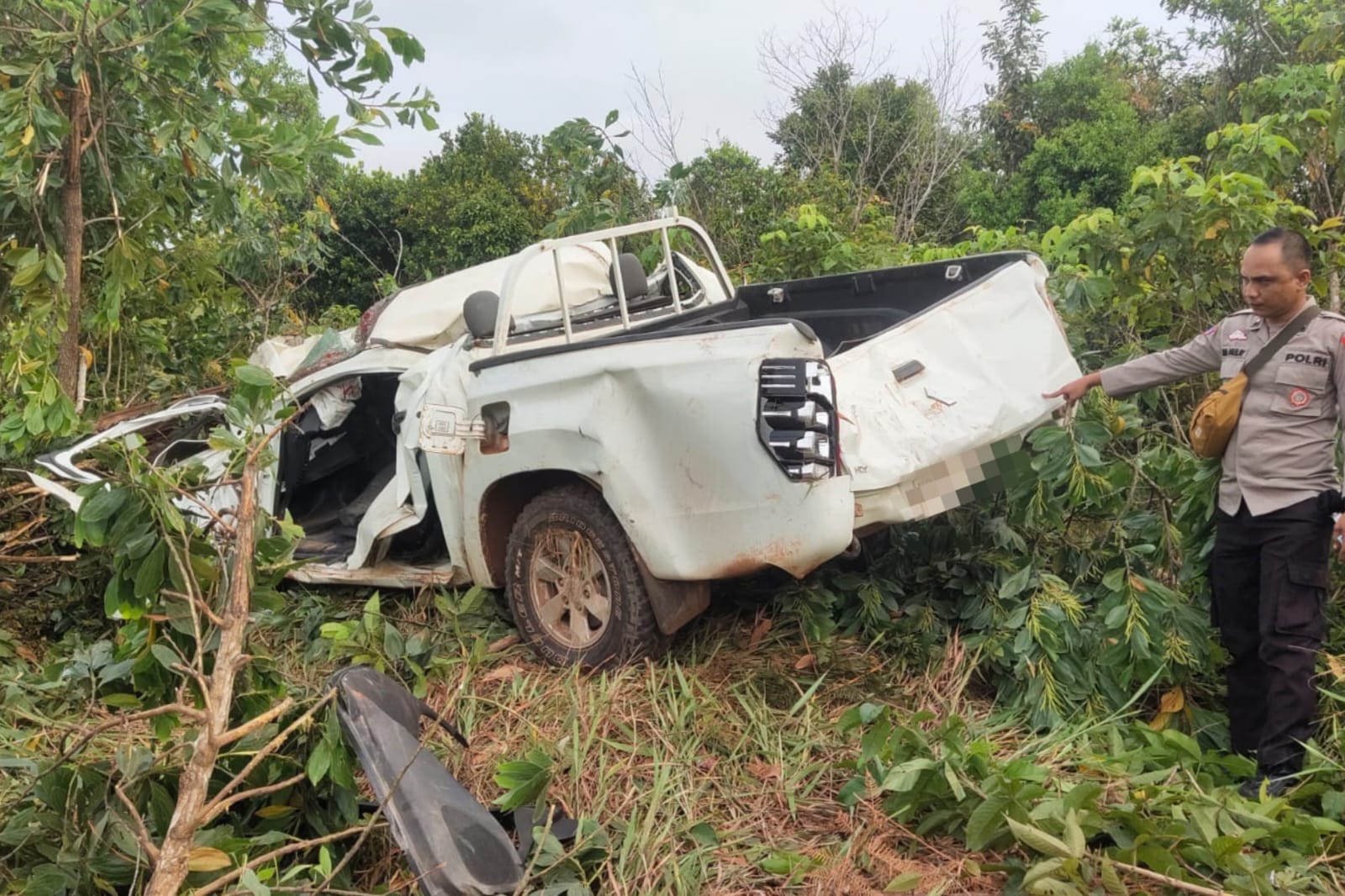 Laka Lantas Tunggal di Matan Hilir Selatan