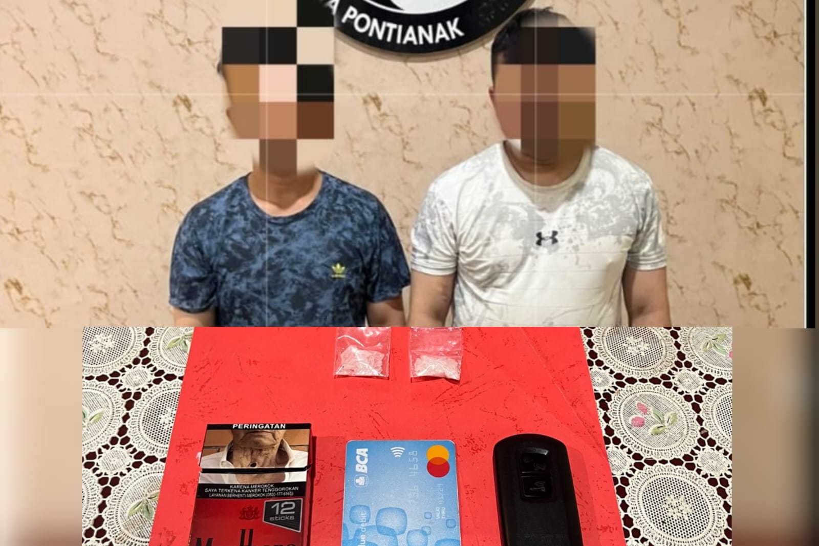 Polisi Amankan Dua Orang Pria yang Membawa Sabu