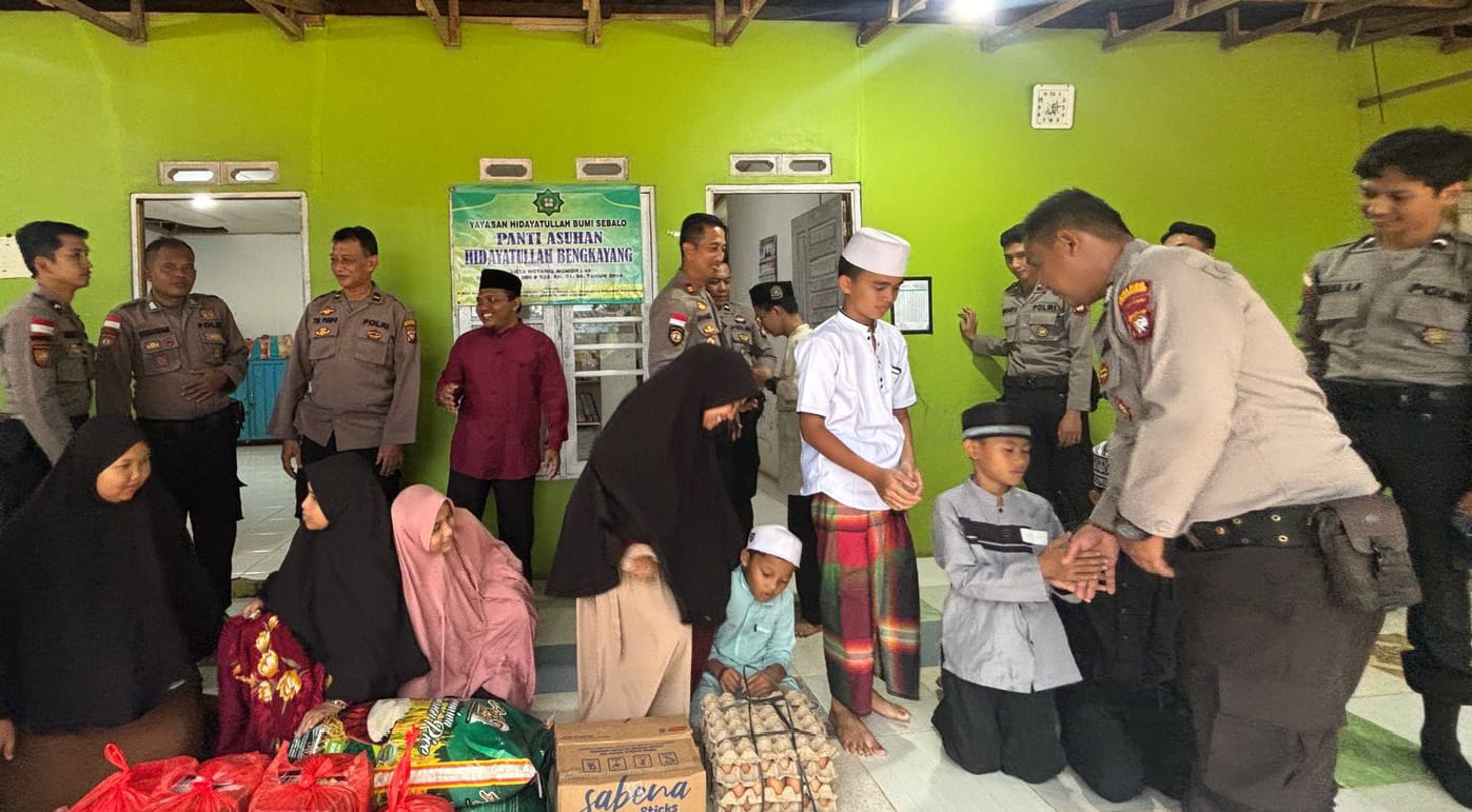 Ramadan, Polres Bengkayang Berbagi Kebahagiaan Bersama Anak Panti Asuhan Hidayatullah