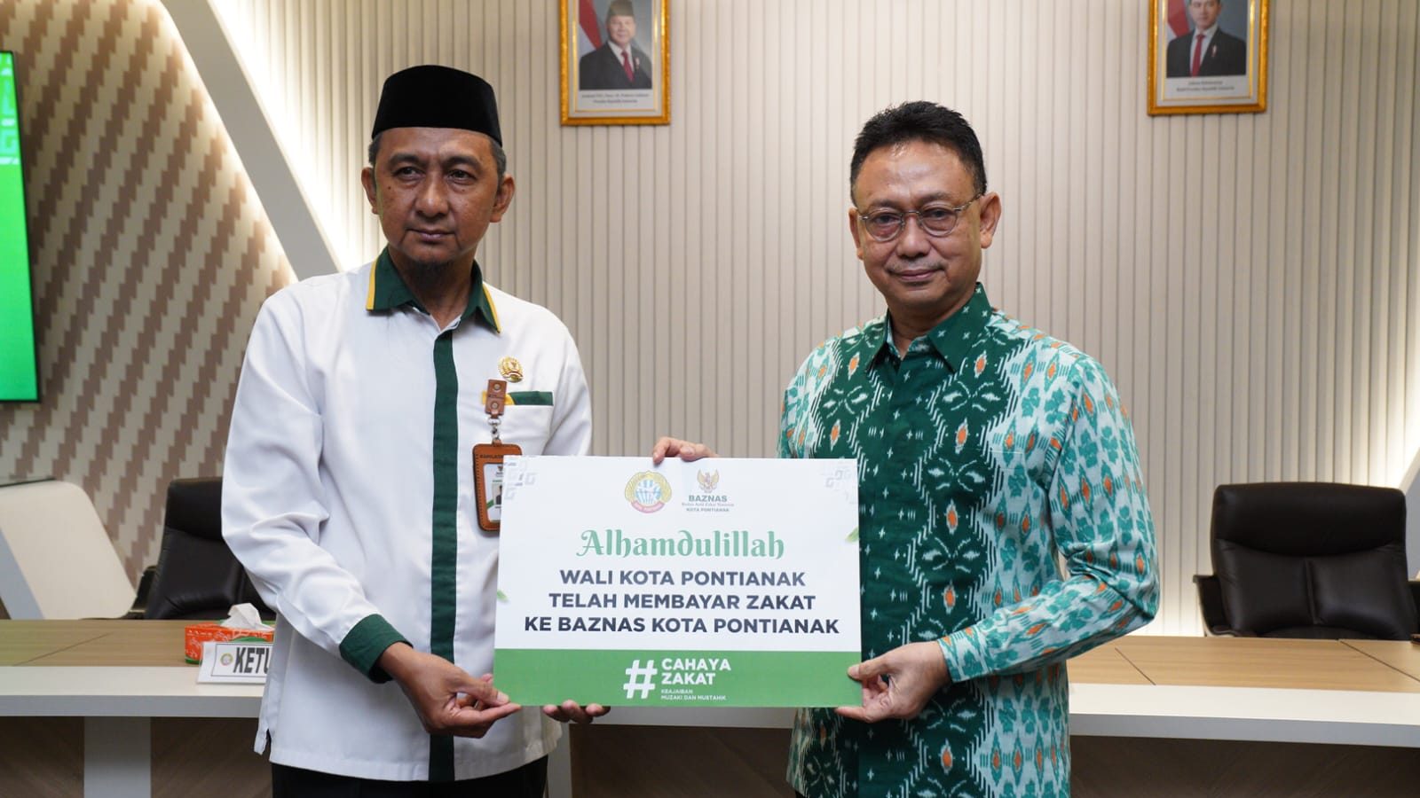Baznas Kota Pontianak Gelar Program Teladan Pemimpin Membayar Zakat