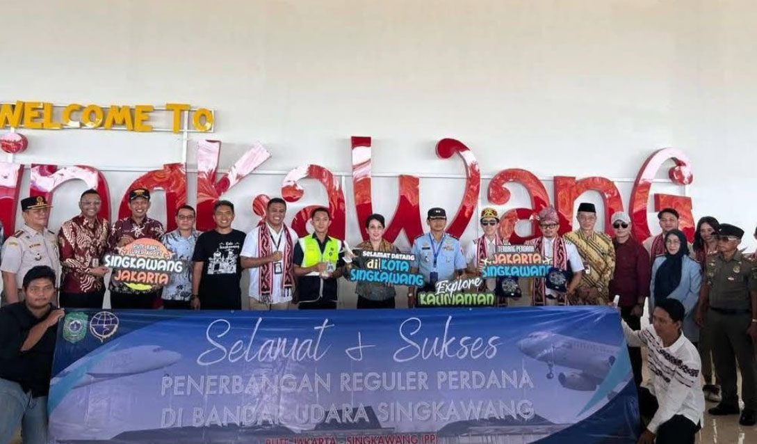 Super Air Jet Terbang Perdana Rute Jakarta Singkawang