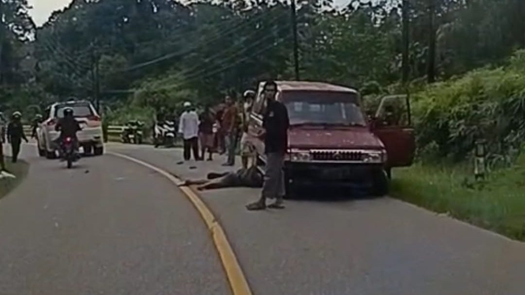 Dua Tewas Kecelakaan Maut di Jalan Raya Tayan Hilir