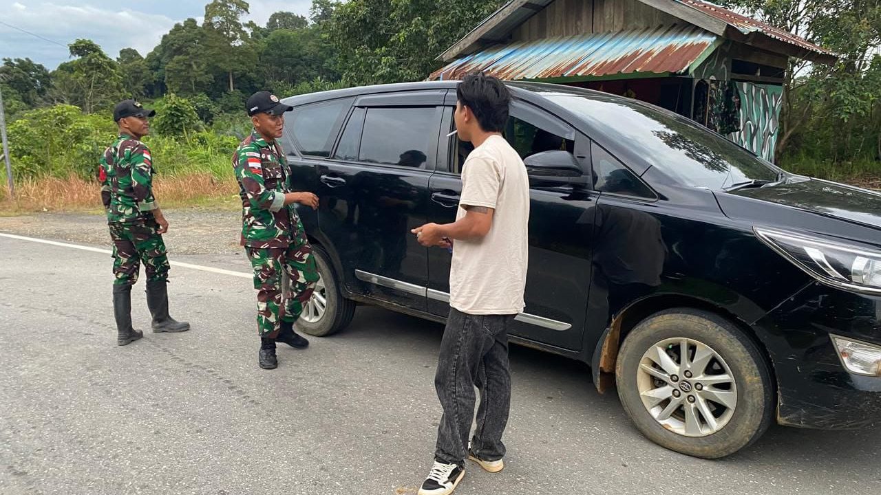 Kodim 1204/Sanggau Gelar Sweeping di Jalur Perbatasan Sekayam