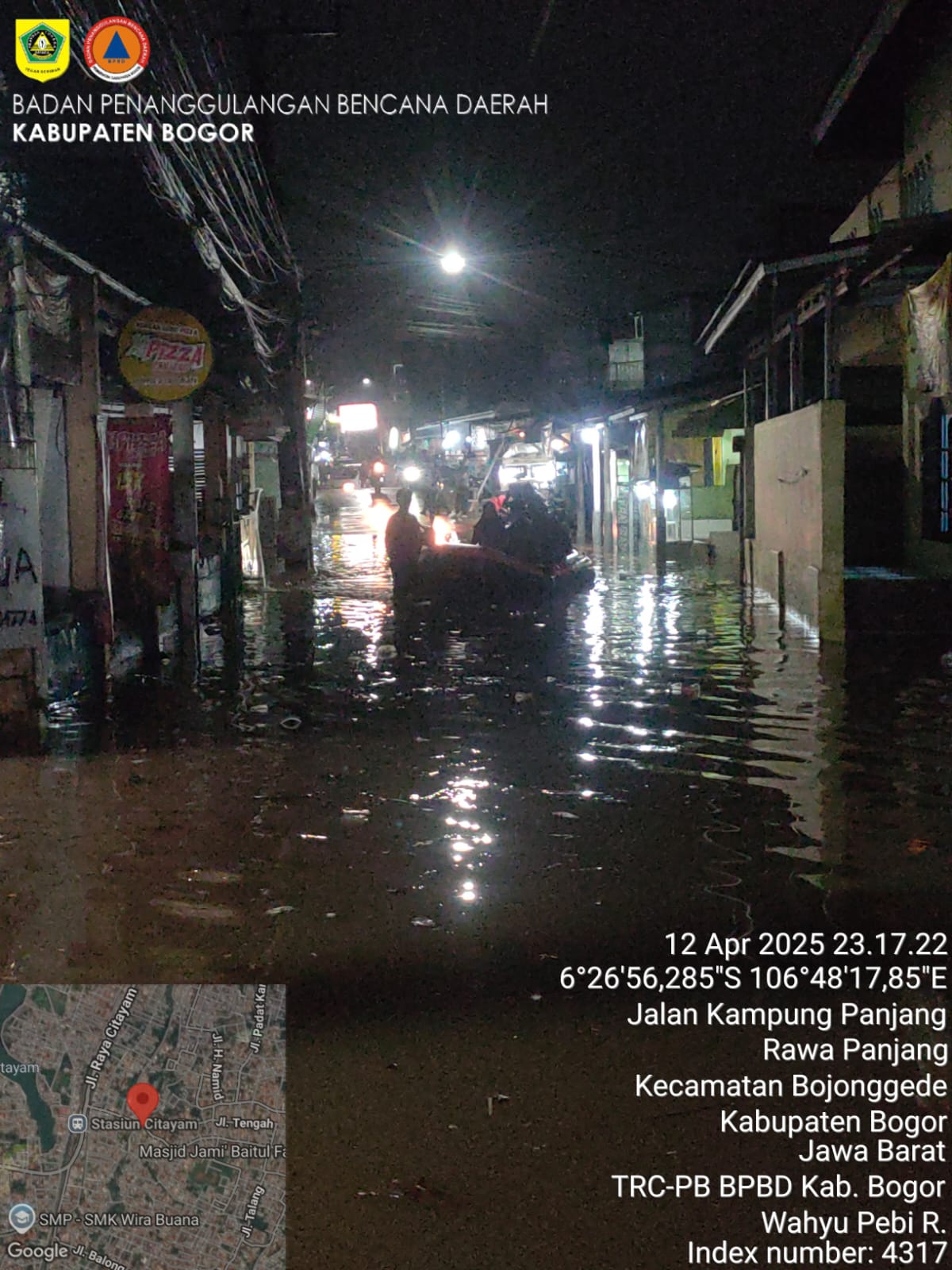 Banjir Rendam Kabupaten Bogor 670 Jiwa Terdampak