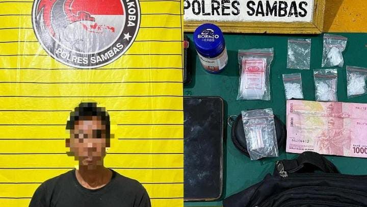 Lagi, Pengedar Sabu di Selakau Sambas Diringkus Polisi