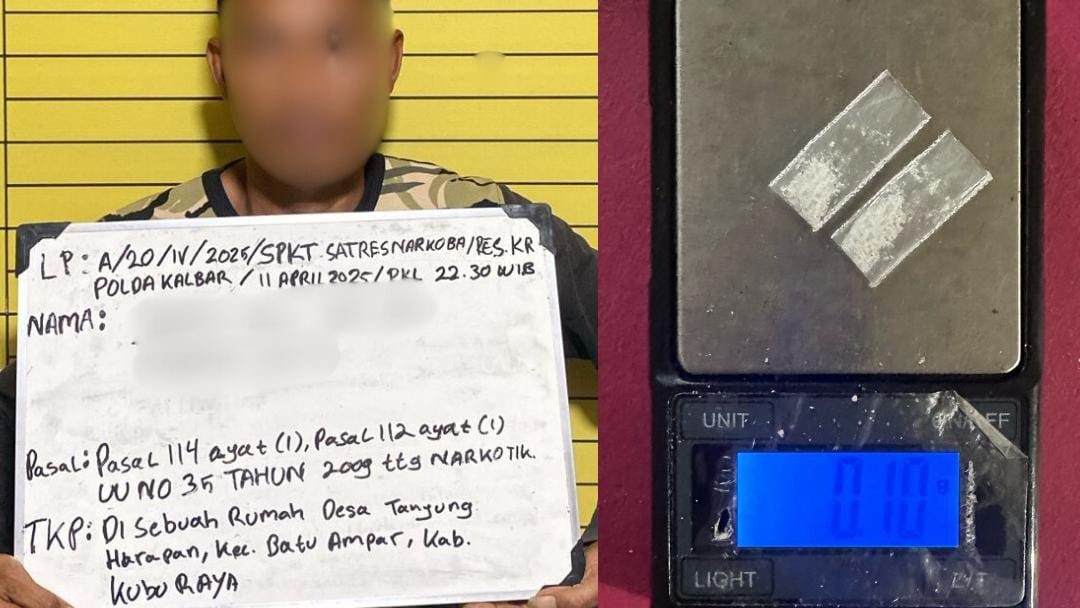 Pengedar Sabu di Batu Ampar Ditangkap Tim Labubu, Satu Pelaku Kabur Lompat ke Sungai