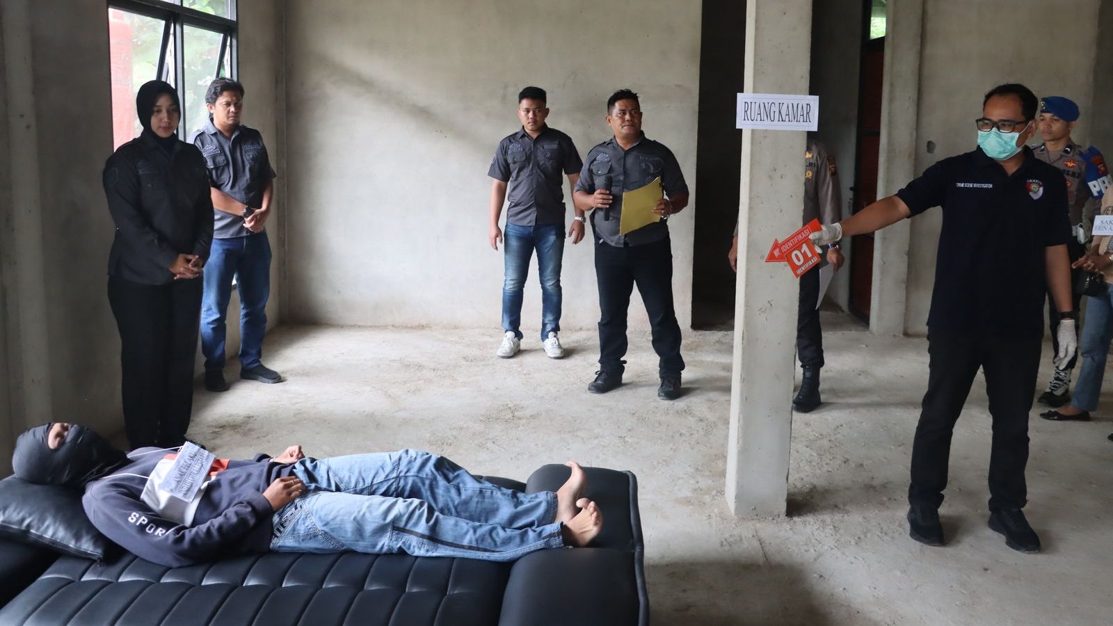 Reskrim Polres Sambas Gelar Rekonstruksi Kasus Ibu Hilangkan Nyawa Bayi