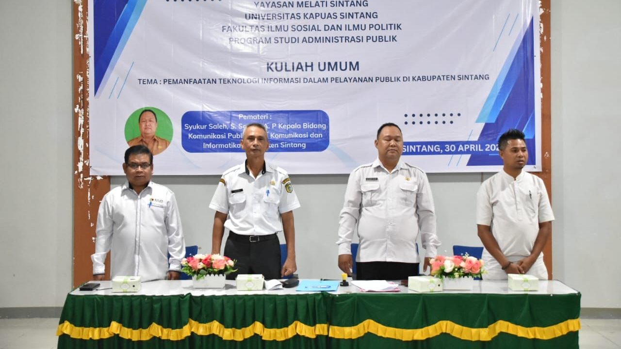 UNKA Berkolaborasi dengan Diskominfo Sintang Untuk Dorong Literasi Teknologi dalam Hal Pelayanan Publik
