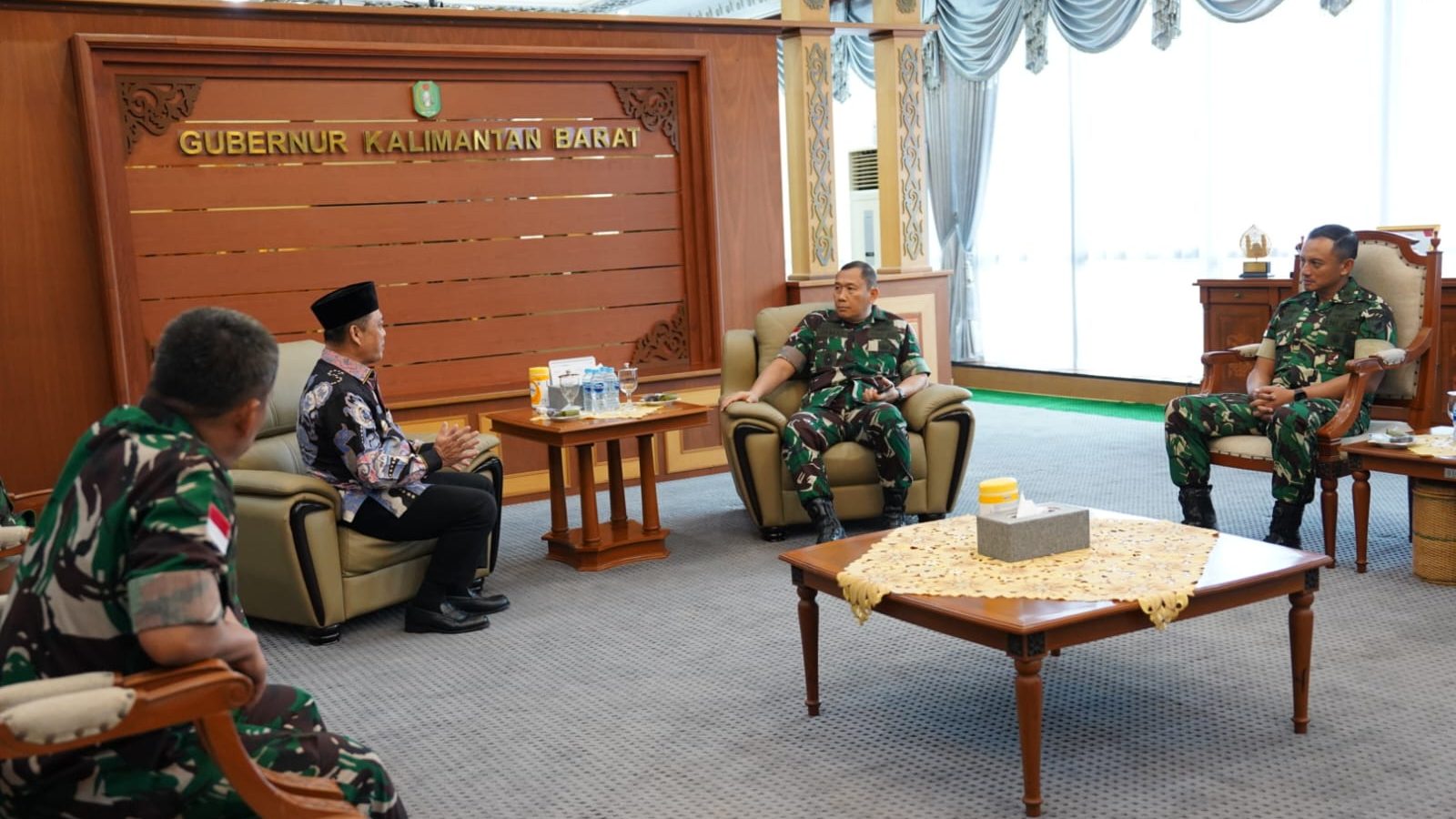 Pangdam XII/Tpr Silaturahmi ke Gubernur Kalbar, Pererat Sinergi dengan Pemprov