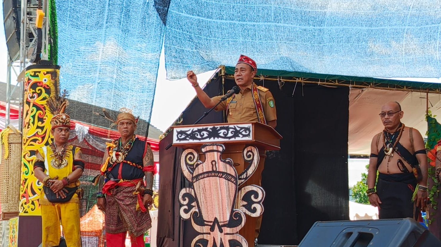 Wagub Kalbar Sindir Perusahaan Tambang Tak Peduli Budaya, Nyumbang Gawai Cuma Rp1,5 Juta