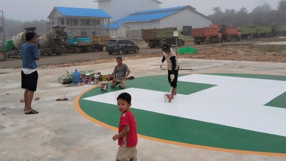 Tiga Helipad Dibangun Dekat Pabrik Jagung di Kabupaten Bengkayang